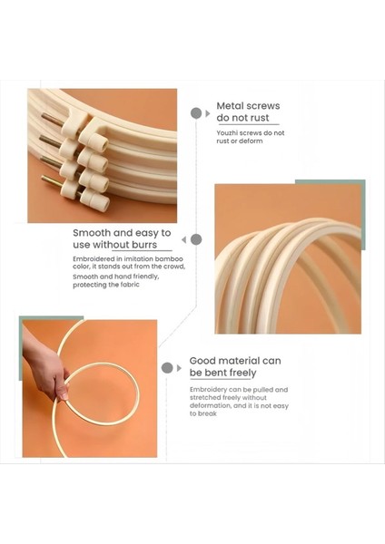 12 Adet 6 Inç Nakış Çemberi Seti, Iğne Işi, Dikiş ve Süs Zanaat Için Yuvarlak Çapraz Dikiş Çemberleri, Dıy Projeleri Için (Yurt Dışından) modelleri