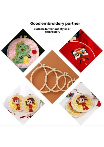 12 Adet 6 Inç Nakış Çemberi Seti, Iğne Işi, Dikiş ve Süs Zanaat Için Yuvarlak Çapraz Dikiş Çemberleri, Dıy Projeleri Için (Yurt Dışından) fırsatları