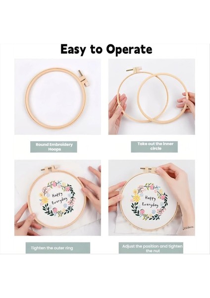 12 Adet 6 Inç Nakış Çemberi Seti, Iğne Işi, Dikiş ve Süs Zanaat Için Yuvarlak Çapraz Dikiş Çemberleri, Dıy Projeleri Için (Yurt Dışından) indirimleri
