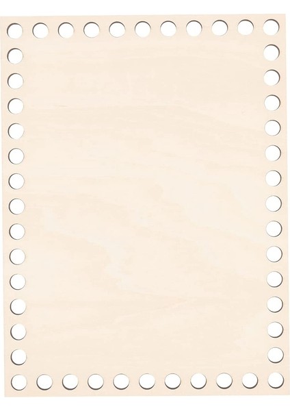 7.8x5.9 Inç Doğal Ahşap Sepet Tabanı, Dikdörtgen Boş Tığ Işi Sepet Ahşap Taban Dıy Sepet Dokuma Malzemeleri (Yurt Dışından)