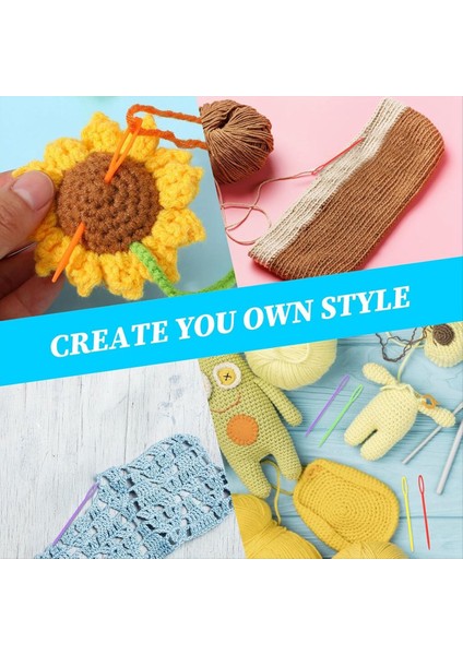 100PCS Plastik Iğne Ipliği Büyük Göz 2 Farklı Boyutta Iplik Dikiş Iğneleri 2.76 ve 3,54 Inç Renkli Güvenlik Bağsı Iğnesi (Yurt Dışından) fırsatları