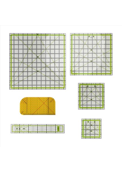 6 Adet Kapitone Cetvel Kare Akrilik Kapitone Cetvel Kumaş Kesme Cetveli Şeffaf Işaretleyici Akrilik Ütüleme Cetveli (Yurt Dışından) fiyatları