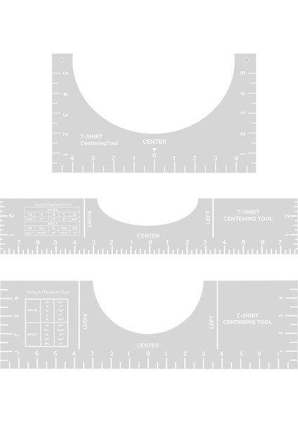 T-Shirt Merkezleme Hizalama Aracı, T-Shirt Şablonu T-Shirt Yerleştirme Kılavuzu Cetveli, Dıy Için T-Shirt Yapma Ölçüm Aracı (Yurt Dışından)