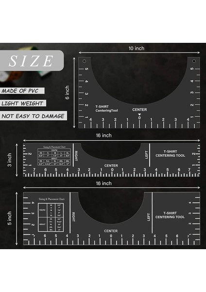 T-Shirt Merkezleme Hizalama Aracı, T-Shirt Şablonu T-Shirt Yerleştirme Kılavuzu Cetveli, Dıy Için T-Shirt Yapma Ölçüm Aracı (Yurt Dışından) modelleri