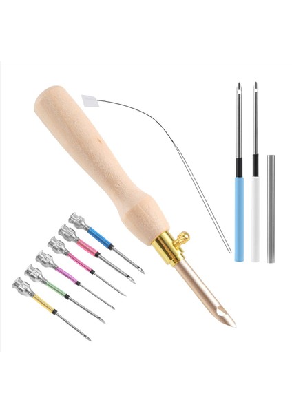 11 Adet Yumruk Iğne Alet Kiti Nakış Dikiş Yumruk Iğne ve Iğne Işçisi Nakış Paking Çapraz Dikiş Aletleri (Yurt Dışından) modelleri