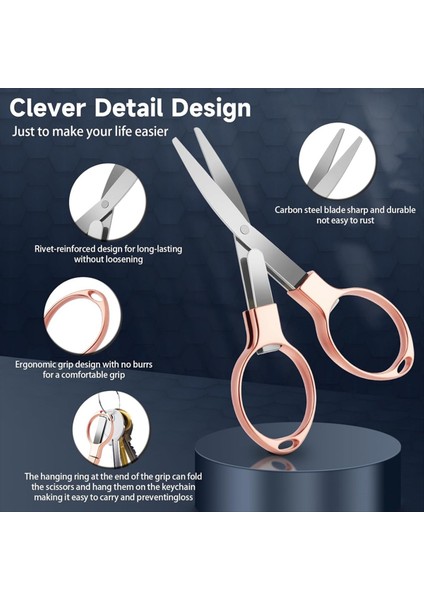 3 Parçalı Rozet Scissss 3 Anahtar, Güvenli Katlanabilir Cep Seyahat Küçük Makas, Seyahat, Ofis, El Sanatları B B (Yurt Dışından) modelleri