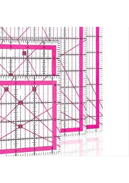 4pcs Kapitone Cetvel Kare Akrilik Kapitone Cetvel Kumaş Kesme Cetveli Açık Mark Akrilik Cetvel ve Ütü Cetveli B (Yurt Dışından) fiyatları