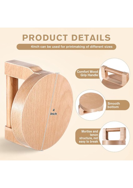 2 Paket Bara Baskı Yapımı Için, Konforlu Kullanım Için, Blok Baskı, Linocut, Üretim, Scrapbooking Için Ideal (Yurt Dışından) fiyatları