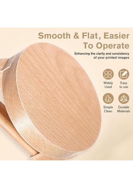 2 Paket Bara Baskı Yapımı Için, Konforlu Kullanım Için, Blok Baskı, Linocut, Üretim, Scrapbooking Için Ideal (Yurt Dışından) modelleri