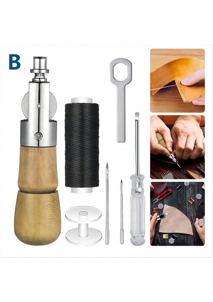 Deri Zanaat Otomatik Kapitone Dikiş Aracı 2 Yedek Iğne ve Ahşap Işleme Için Ahşap Saplı (Yurt Dışından) fiyatları