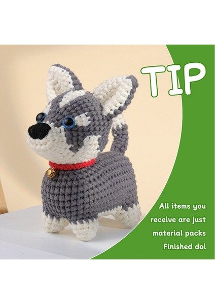 Tığ Işi Kiti Diy Husky Tığ Işi Kiti Iplik Iğneleri Iğneleri Peluş Bebek Yeni Başlayanlar Için Kolay Yeterli Iplik Kancası Içerir (Yurt Dışından) fırsatları