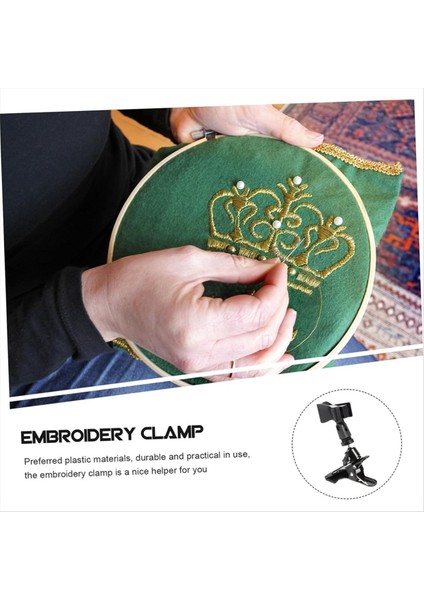 2pcs Kelepçe Stand Nakış Çerçevesi Iğne Işleri Aksesuarları El Sanatları Tutucu Ev Dekoru ve Dikiş Projeleri (Yurt Dışından) modelleri