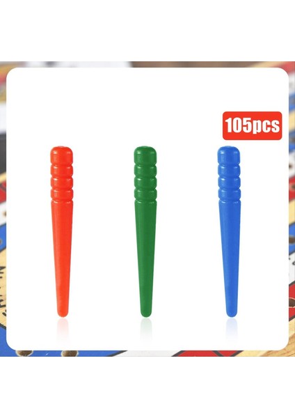 105PCS Cribbage Board Mandalları, Konik Tasarım Cribbage Mandalları 1/8 Inç Delikli Cribbage Pimleri Tahtası (3 Renk) (Yurt Dışından) fiyatları