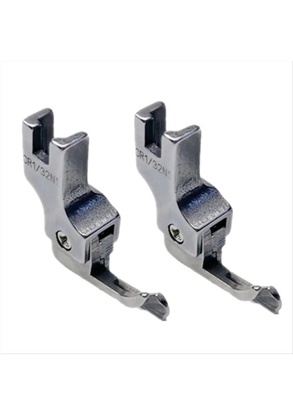 2pcs Dar Kılavuz Baskı Ayağı Endüstriyel Lockstitch Dikiş Makinesi Ayakları Fermuar Evrensel Basın Ayakları, CR1/32NS (0.1) (Yurt Dışından)