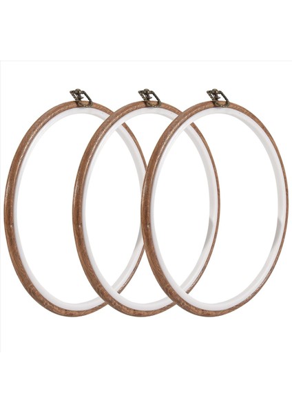 3 Parça 10 Inç 26CM Nakış Yüzüğü Çapraz Dikiş Yok Çemberler Set Taklit Edilmiş Ahşap Ekran Çerçeve Çemberi Nakış Kitleri (Yurt Dışından) fırsatları
