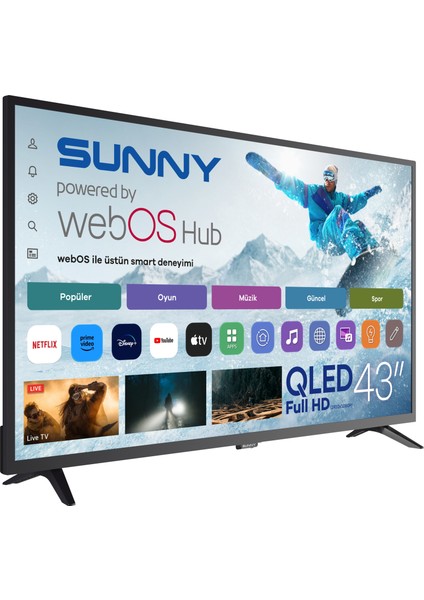 SN43QAL540 43'' 109 Ekran Uydu Alıcılı Full HD webOS QLED TV fiyatları