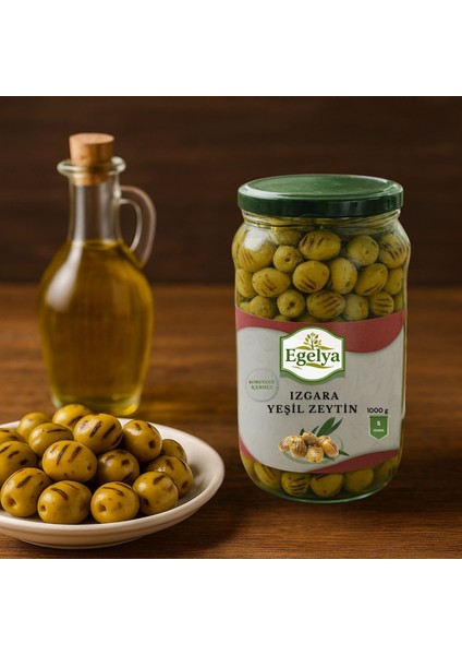Izgara Yeşil Zeytin 1 kg – Doğal, Katkısız, Koruyucusuz modelleri