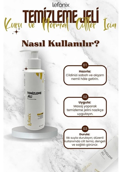 Spf 50+ Güneş Kremi 50 Ml+Lefonix Kuru ve Normal Ciltler Için Temizleme Jeli 150 ml fırsatları