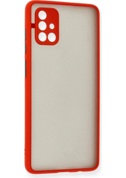 Samsung Galaxy A71 Kılıf Montreal Silikon Kapak - Kırmızı