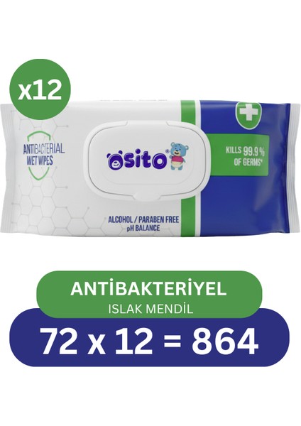 Islak Mendil (12 x 72) 864 Yaprak