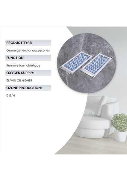 2 Adet Taşınabilir Seramik Ozon Jeneratörü Çift Entegre Seramik Plaka Ozonizer Hava Su Hava Temizleyicisi Parçalar-5g (Yurt Dışından) fırsatları