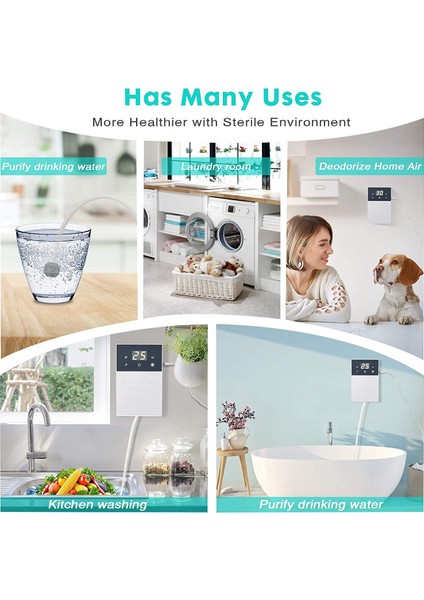 Taşınabilir Ozon Jeneratörü 600MG/S Ozon Makinesi Ozon Suyu, Meyve, Sebze, Et, Vb. Temizlik Için Uygun (Yurt Dışından) modelleri