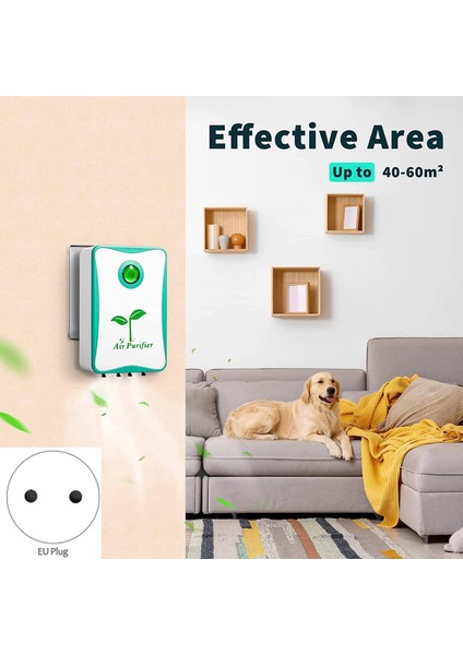 Hava Temizleyicileri Ev Için Takılı, Negatif Iyon Hava Temizleyici, Banyo Mutfak Tuvalet Evcil Hayvan Kokusu Duman Kokusu Eu Fiş (Yurt Dışından) fiyatları