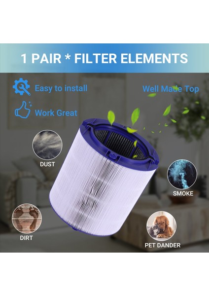 Dyson TP06 HP06 PH01 PH02 Hava Arıcı Hepa Filtre Seti Için Yedek Hepa Filtresi Bölüm 970341-01 ile Karşılaştırın (Yurt Dışından) fırsatları