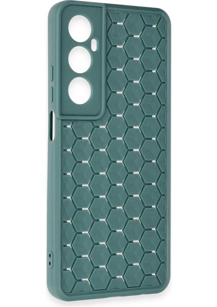 Realme C65 Kılıf Petek Silikon Kapak - Koyu YEŞIL-(5796) modelleri