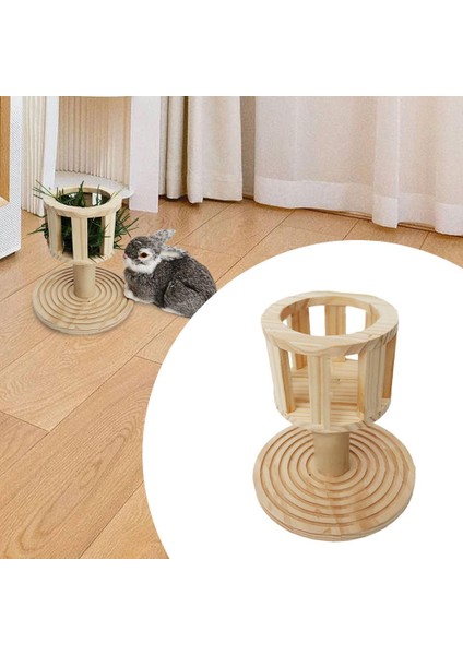 Ahşap Saman Besleyici Saman Besleyici Kafes Aksesuarları Saman Raf Hamster Saman Çukur Gıda Dağıtıcı (Yurt Dışından) fırsatları