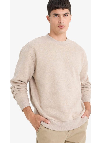 Bej Erkek Sweatshirt E9409AX/BG300 indirimleri