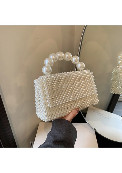 Büyük Boy Parlak Inci Çanta El ve Kol Askılı modelleri