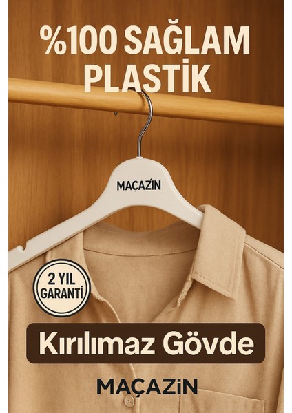 Plastik Dolap Askısı (15 Adet) Çıkma Karışık Mağaza 1. Sınıf Kalite indirimleri