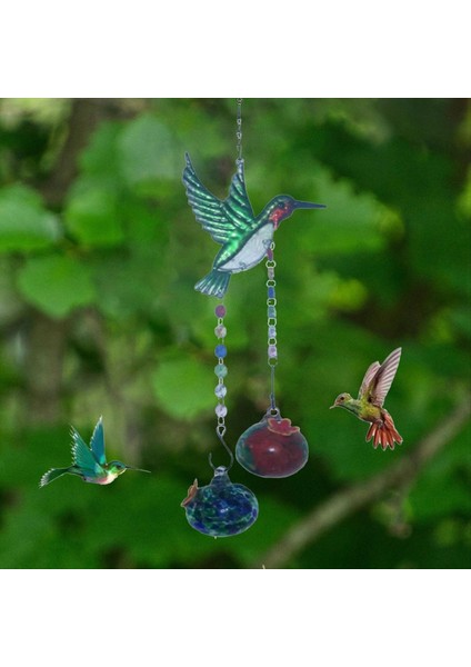 Vitray Besleyici Rüzgar Zil Kuş Su Besleyici Besleme Kuşları C C (Yurt Dışından) fırsatları