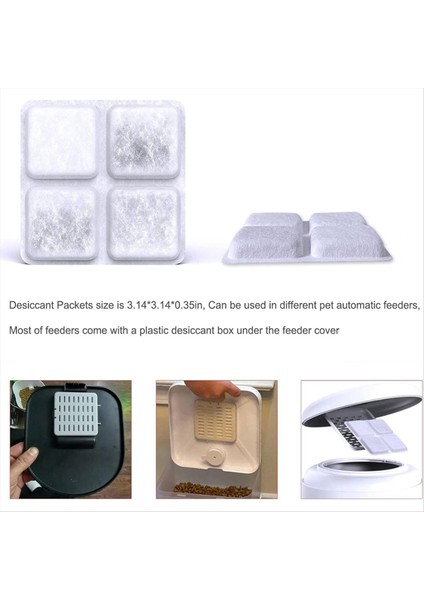 Petlibro Otomatik Kedi Köpek Besleyicileri Için 12 Pcs Pet Yiyecekleri Kurutucu Çanta Evcil Hayvan Yiyelerini Kuru ve Taze Tutun (Yurt Dışından) modelleri