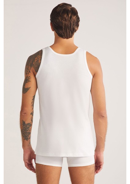 Henry Erkek Kalın Askılı %100 Pamuk 2'li Basic Atlet modelleri