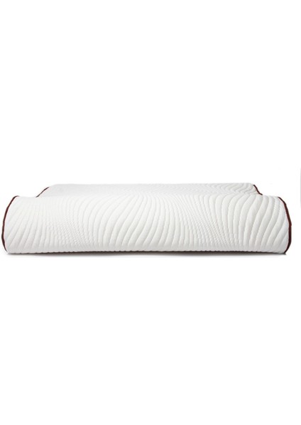 Şerit Kahve Boyun Destekli Visco Yastık
