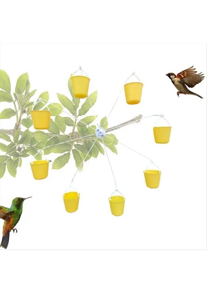 Dönme Dolap Kuş Besleyici Evcil Hayvan Oyu Oyuncaklar 8 Besleme Kovaları Kapalı Dış Mekan Için Gıda Dağıtıcı ile (Yurt Dışından) fiyatları