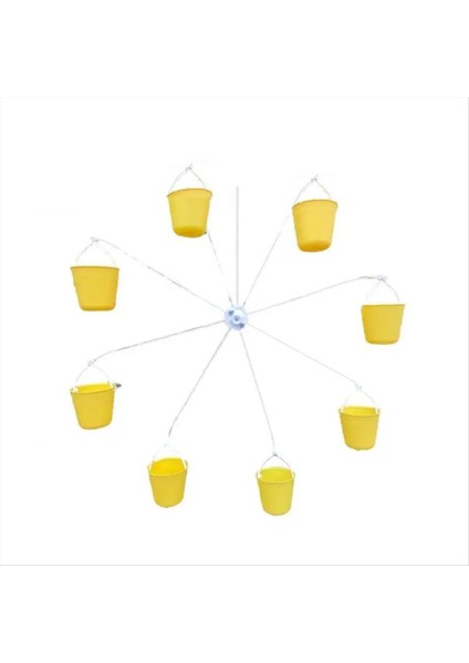 Dönme Dolap Kuş Besleyici Evcil Hayvan Oyu Oyuncaklar 8 Besleme Kovaları Kapalı Dış Mekan Için Gıda Dağıtıcı ile (Yurt Dışından) modelleri