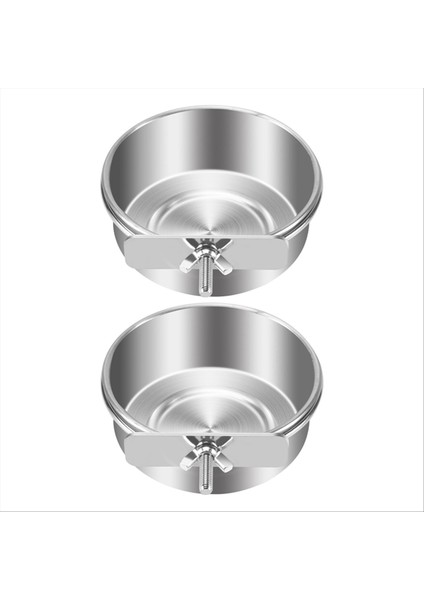 2 Paket Kuş Kafesi Gıda Suyu Dispenser Papağanı Yemek Yemeği Kuş Besleyici Kupası Kafes Için, Paslanmaz Çelik Kuş Gıda Tutucu Konteyner Macaws Ferret Perakeet Cockatiel Budgerigar (Yurt Dışından) fiyatları