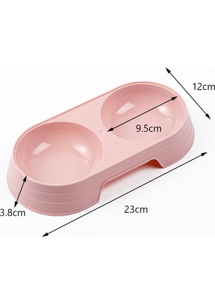Yeni Pet Besleyici Pembe Renk Plastik Çift Kase Kedileri ve Köpekler Yemek Kaseler Yemek Konteyner Malzemeleri (Yurt Dışından) modelleri