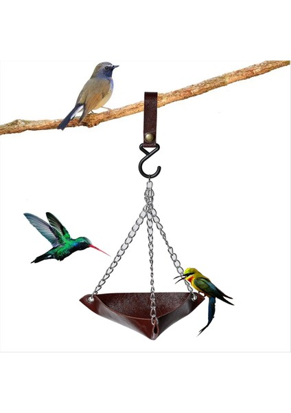 Kuş Besleyici Kuş Besleyici Tepsisi Asılı Kuş Su Tepsisi Bahçe Kuş Besleyici Açık Veranda Asılı Kuş Besleyici Kırmızı (Yurt Dışından) indirimleri