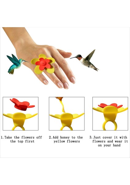 2pcs Dış Mekan Için Çiçek Kuş Bilek Besleyici ile Kuş El Besleyici, Kuş Besleme Aletleri (Yurt Dışından) fırsatları