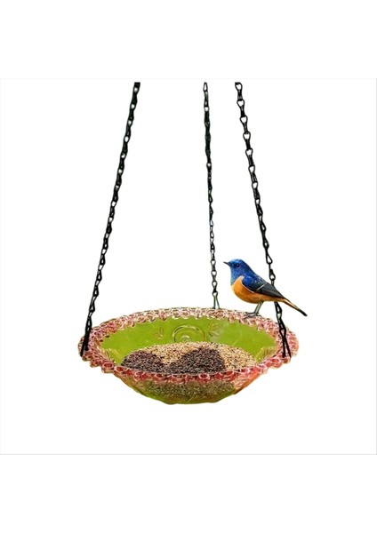 Patlama Süspansiyon Metal Kuş Besleyici Açık Besleyici Pet Kuş Besleyici Kuş Besleyici Pembe (Yurt Dışından)