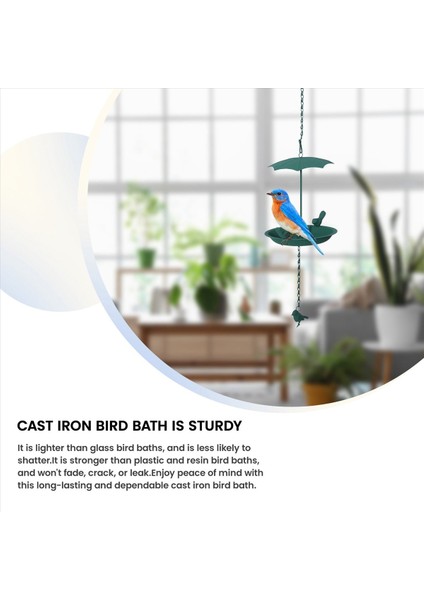 Asılı Kuş Banyosu Asma Kuş Besleyici Metal Kuş Banyoları Bizim Için Haksız Kuş Banyosu Tepsisi Veya Kuş Suyu A (Yurt Dışından) fiyatları