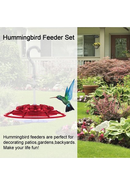 Dışarıda Asılı Asma Karınca ve Arı Kanıtı Bahçe Kuş Besleyici Için Kanca ile Asma Altıgen Kuş Besleyici (Yurt Dışından) modelleri