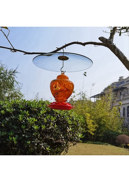 Kuş Besleyicileri Için Cam Sincap Bölmesi Kutup - Çoban Kancaları/post Asma - 13 Inç Büyük Hava Koruyucusu (Yurt Dışından) modelleri