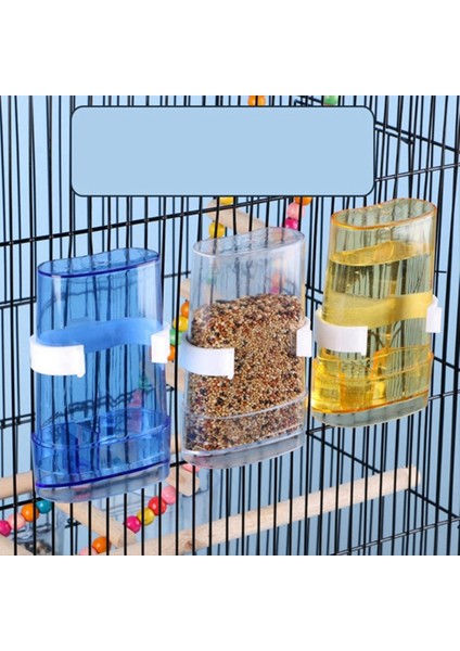 Mavi Besleme Asma Kanarya Depolama Konteyneri Kakaret Pahana Kuşu Kuşu Kuş Su Besleyici (Yurt Dışından) modelleri
