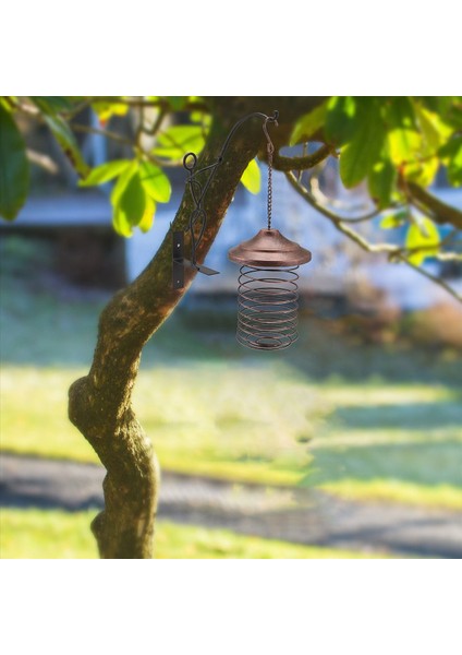 Demir Kuş Besleyici Dış Mekan Asma Besleme Taşınabilir Yabani Kuşlar Yağ Top Tutucu Yem Parkı Bahçe Pet Kuş Tedarik B (Yurt Dışından) indirimleri