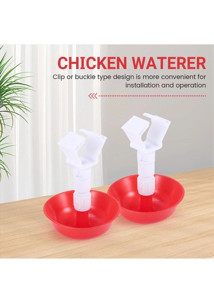 10PCS Kümes Hayvanları Tavuk Içen Asılı Bardaklar Civciv Otomatik Sucular Çiftlik Aksesuarları Için Çeşme Içiyor (Yurt Dışından) fırsatları